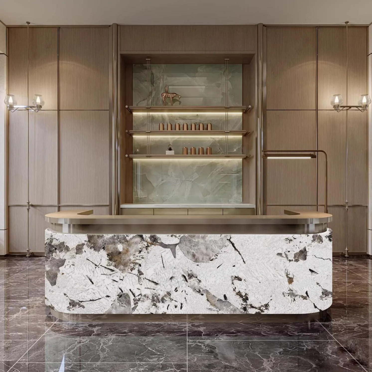 Retail floor of a beauty clinic